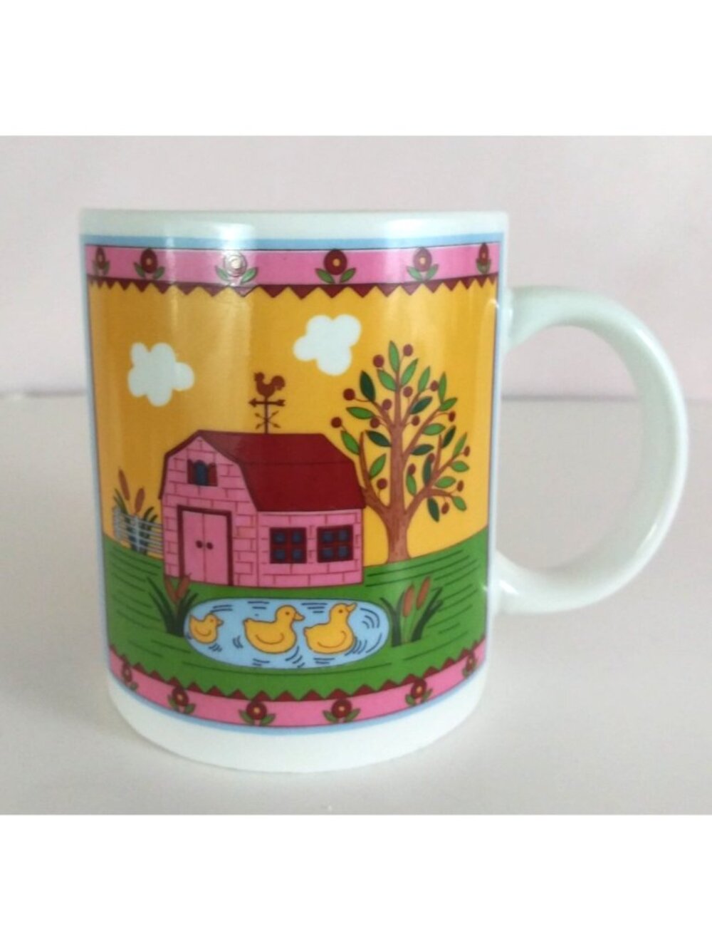 Vintage Studio Nova Country Barn Coffee Cup #MZ590